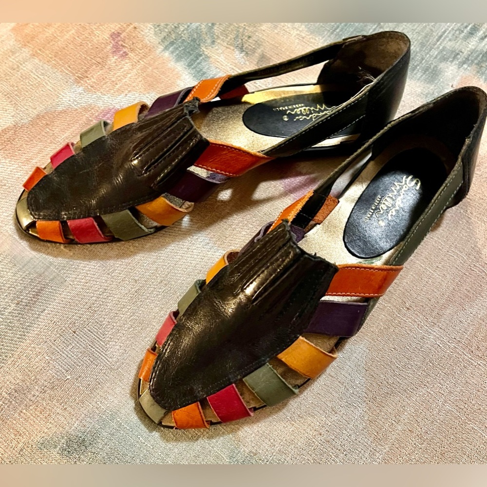 Sandra Miller Devito leather huarache sandals